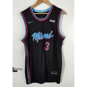 Nike NBA Miami Heat Dwayne Wade Vice City Edition Basketball Jersey Size 52 XL